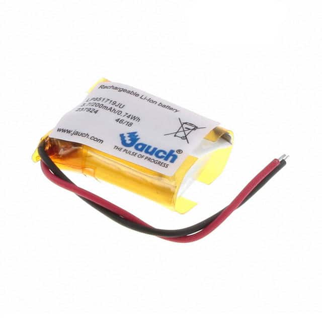 LP851719JU + PCM + 2 WIRES 50MM 210MAH